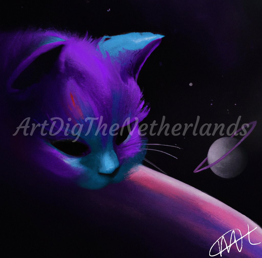 ArtDigDutch's tweet photo. Earlier this week I finished a new Digital Art work! Let me know what you think! It is available on my #etsy shop: Purple Space Cat https://t.co/3JHl2a1Caj #purple #unframed #dorm #starscelestial #artnouveau #birthday #black #digitalart #art https://t.co/dde0lCWHLX
