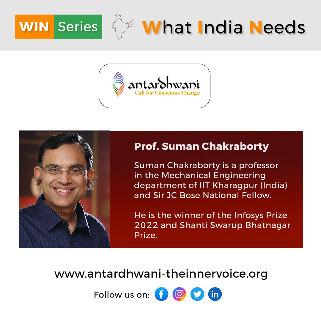 Antardhwani4all's tweet photo. Prof. Suman Chakraborty
Suman Chakraborty is a professor in the Mechanical Engineering department of IIT Kharagpur (India) and Sir JC Bose National Fellow.
For more details, visit:
https://t.co/R8UsAnpVYg
#WINSeries #Antardhwani #India #Change #Leaders #Ideas https://t.co/odMSOyJWDk