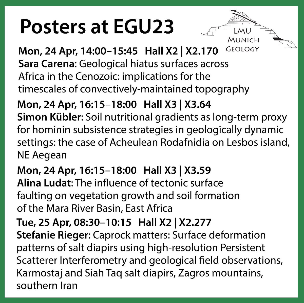 Next week you’ll find some of us at #EGU23 <a href="/EuroGeosciences/">European Geosciences Union</a>