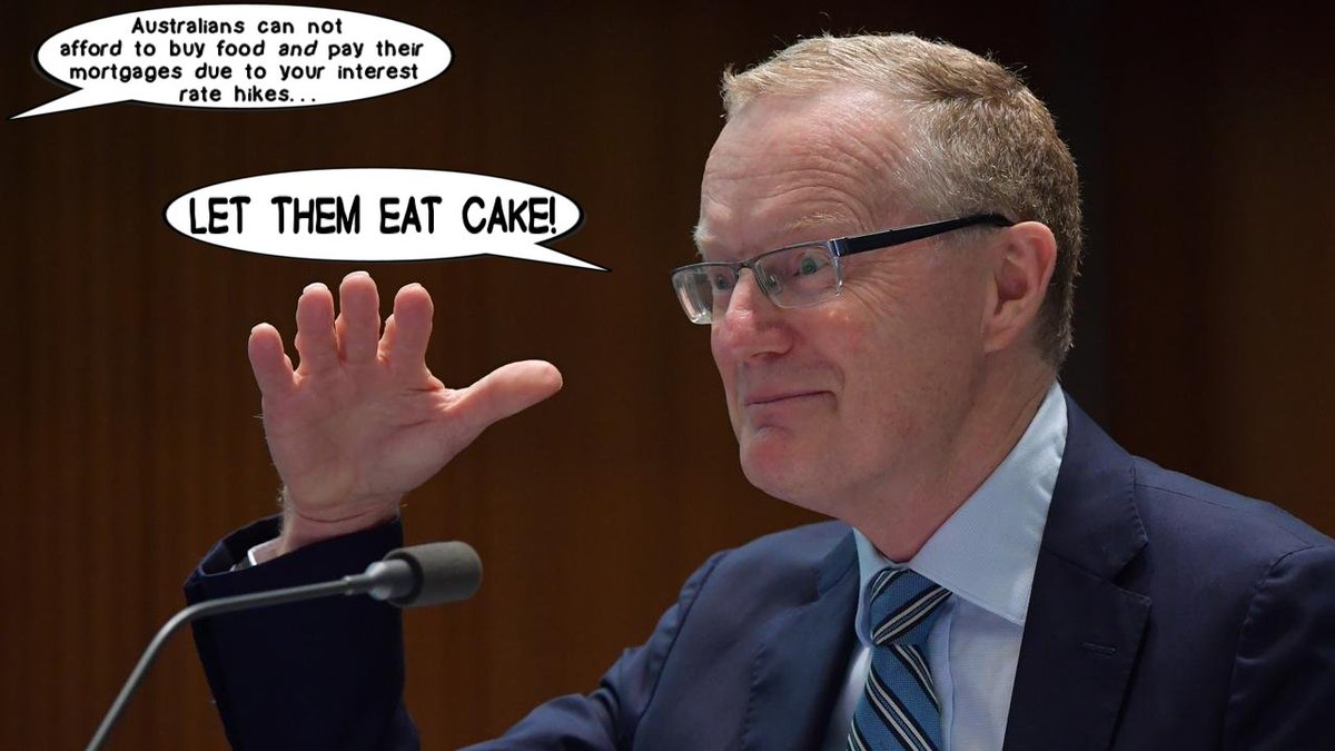 THE_Russell's tweet photo. While corporations hiked prices and gouged Australian shoppers, leading to an inflationary spiral ... In a classic pincer movement, the #RBA hiked interest rates, punishing the very people who were being price gouged.
Philip Lowe Has To Go!
#auspol #RBAfail https://t.co/4Omh4G2FMG
