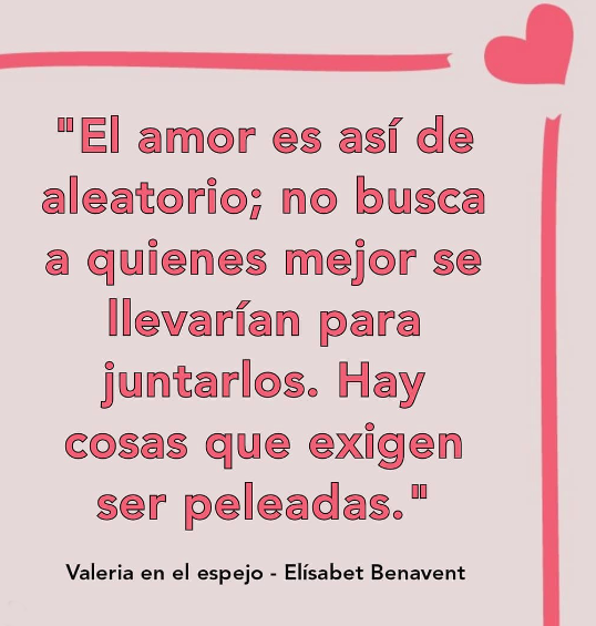 #ElisabetBenavent #SagaValeria #Frases #Libros