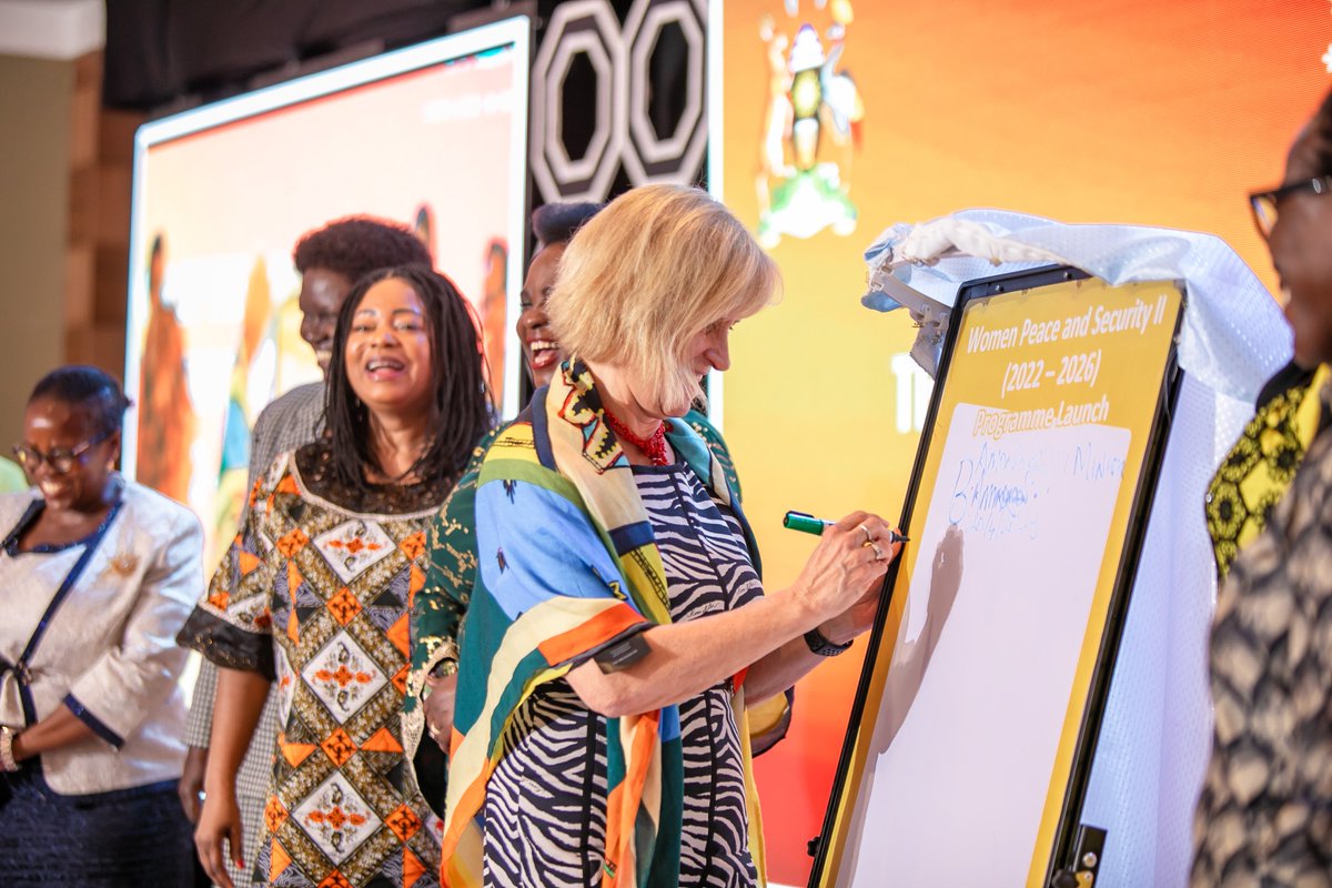 unwomenuganda's tweet photo. Hon. Betty Amongi officially launched the #WomenPeaceSecurity Programme together with @SusanNamondo @NorwayUganda https://t.co/FpqnlHk93m
