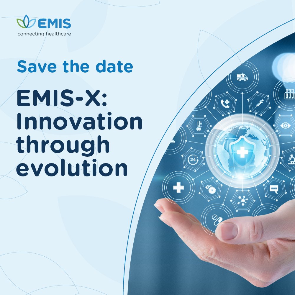 Optum_UK's tweet photo. EMIS-X: Innovation through evolution, a roadshow designed to bring the latest technology to you.

Join us to discover the possibilities of EMIS-X and how it can benefit your organisation.

Register on our website and save the date today: https://t.co/Wo97DGB5Fq https://t.co/y5hZFSHDAr