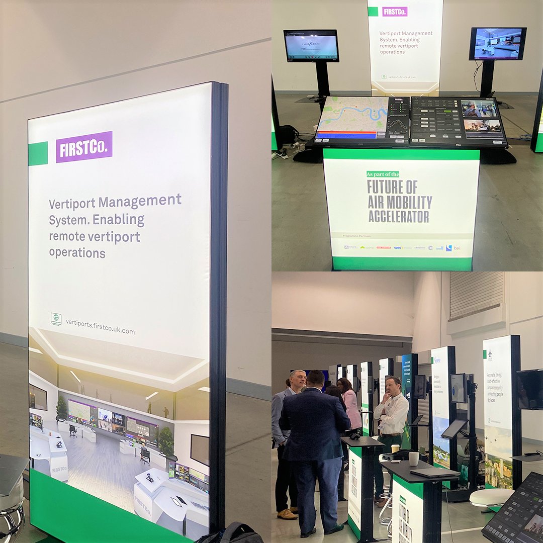 FirstcoUK's tweet photo. We were privileged to be able to present at @SustainableSWS 2023 at @FIAFarnborough  - thanks to @CPCatapult! #netzero #sustainability #vertiport #advancedairmobility #ssws23 #Firstco https://t.co/3VqsviBZPH