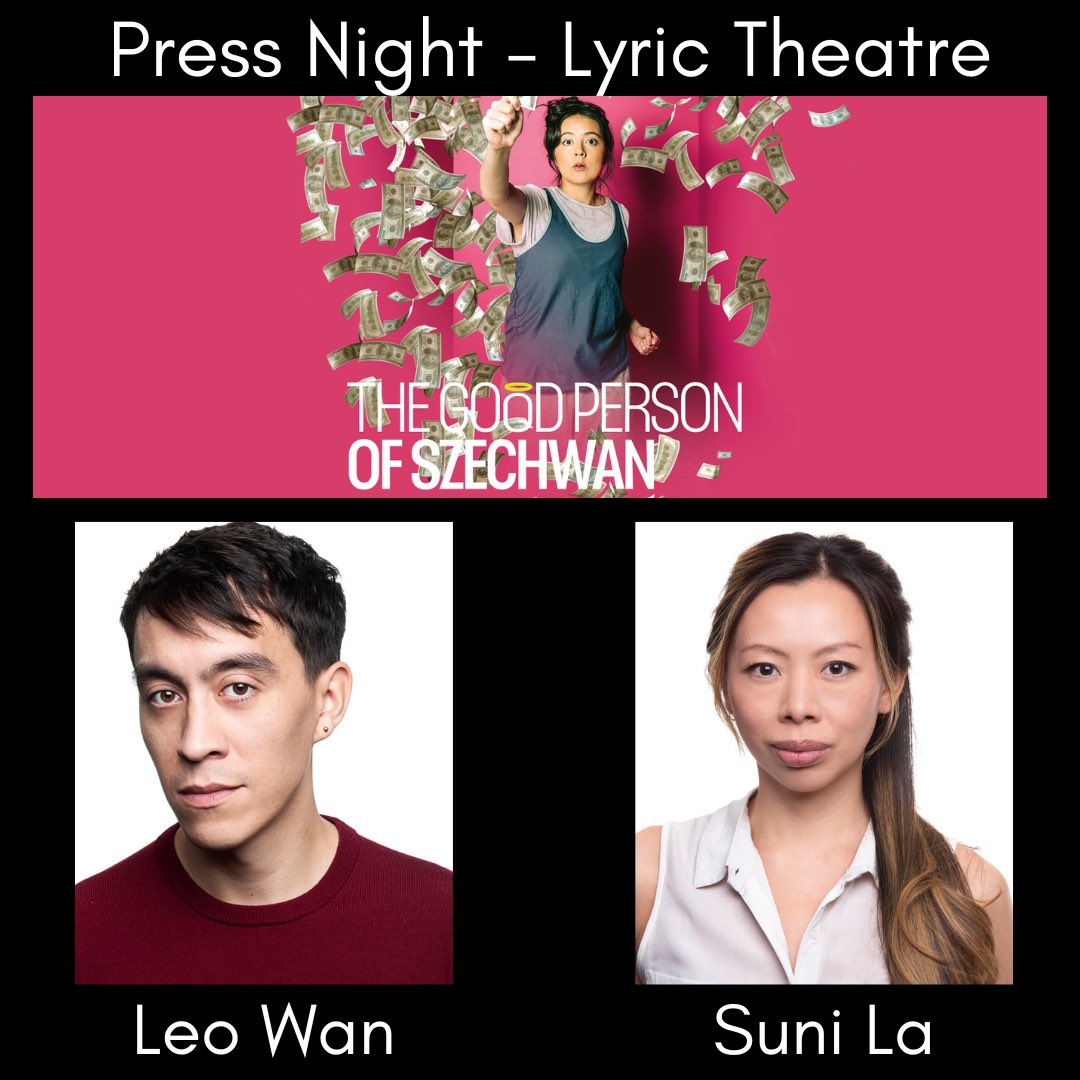 leemorgan_mgnt's tweet photo. Have a fantastic Press Night @Suni_lala @leomarcuswan @LyricHammer #brecht #adaptation https://t.co/oc8PnyVWke