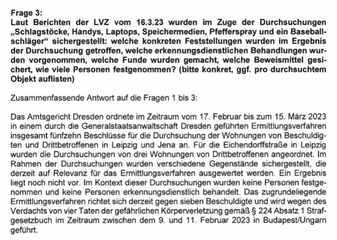 luna_le's tweet photo. Ergebnis der Anfrage zu #le1503: Es gab 15 Beschlüsse für Durchsuchungen von Wohnungen von Beschuldigten & Drittbetroffenen in Leipzig & Jena, der 15.3. war der letztmögliche Durchsuchungstermin.
Wieder wird Abgeordneten weniger gesagt als der Presse 1/2 https://t.co/pAsa2JTTZB https://t.co/W3tG0lYSpO