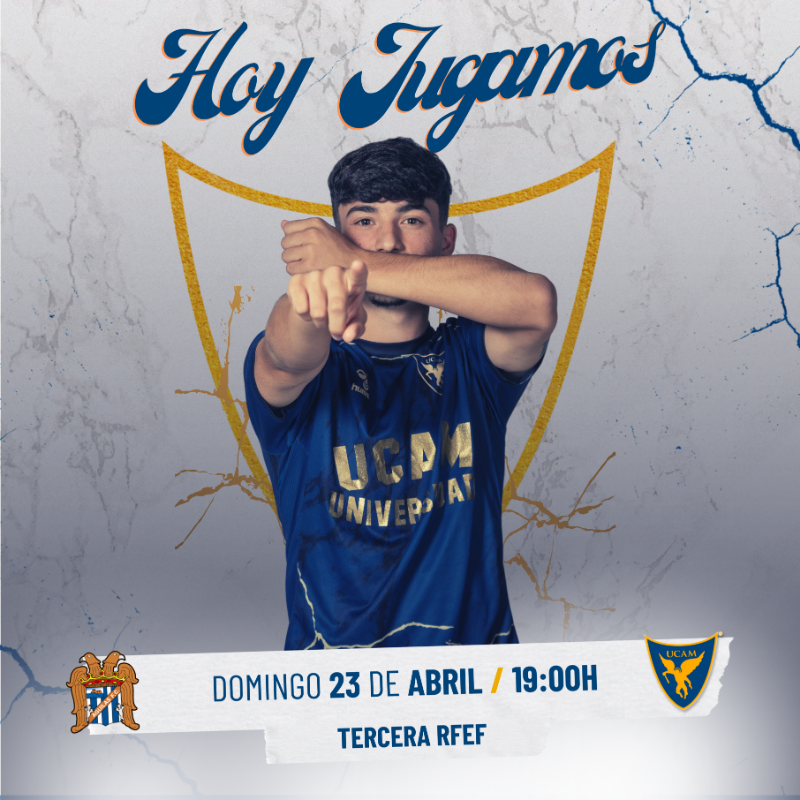 UCAMMurciaCF's tweet photo. ¡Hoy nuestro 𝐅𝐈𝐋𝐈𝐀𝐋 juega su último partido de liga! 🔥

🆚 @aguilas_fc 
⌚️ 19h.
🏟️ El Rubial.

#CanteraUCAM