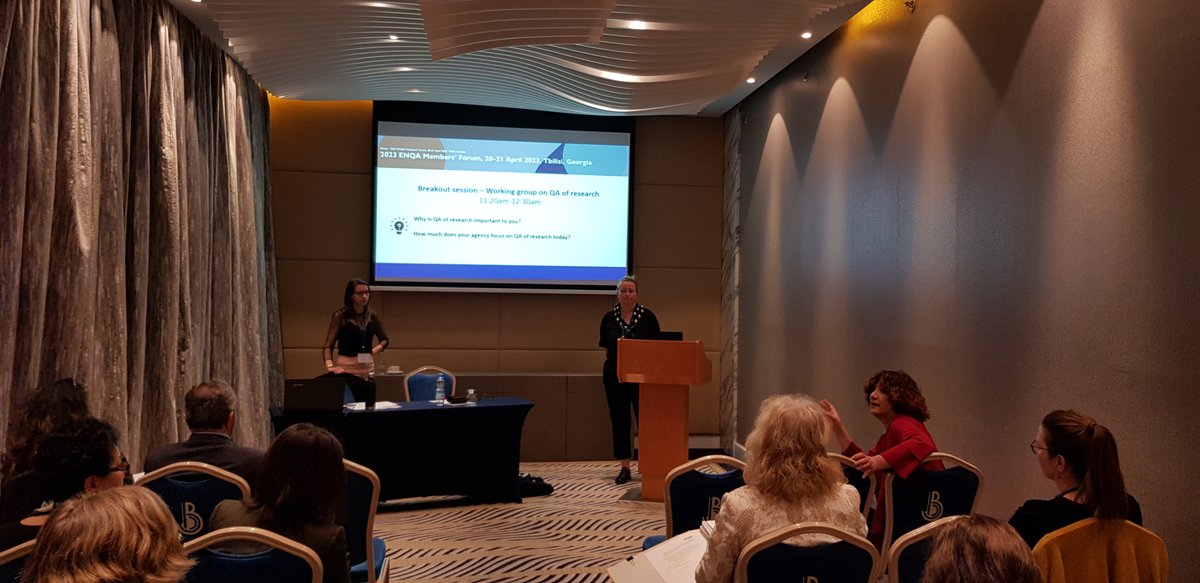 eqanie's tweet photo. #RT @ENQAtwt: Busy morning in our first day of @ENQAtwt Member’s Forum discussing current and future perspectives on #QA and the #ESG as well as developments related to #digitaltransformation, #QA of #universityalliances and links between #QA and  #resea… https://t.co/MjVXYA0p1E
