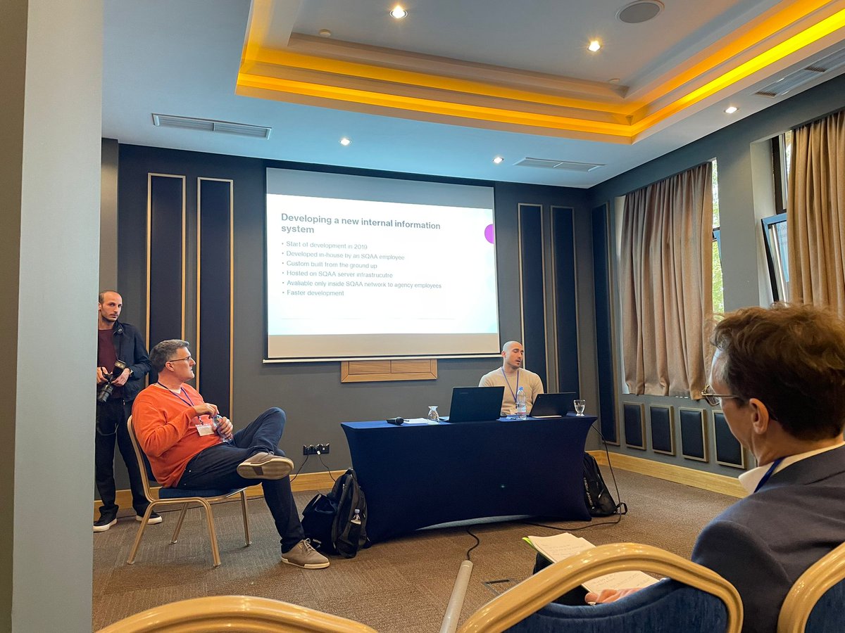 eqanie's tweet photo. #RT @ENQAtwt: Busy morning in our first day of @ENQAtwt Member’s Forum discussing current and future perspectives on #QA and the #ESG as well as developments related to #digitaltransformation, #QA of #universityalliances and links between #QA and  #resea… https://t.co/MjVXYA0p1E