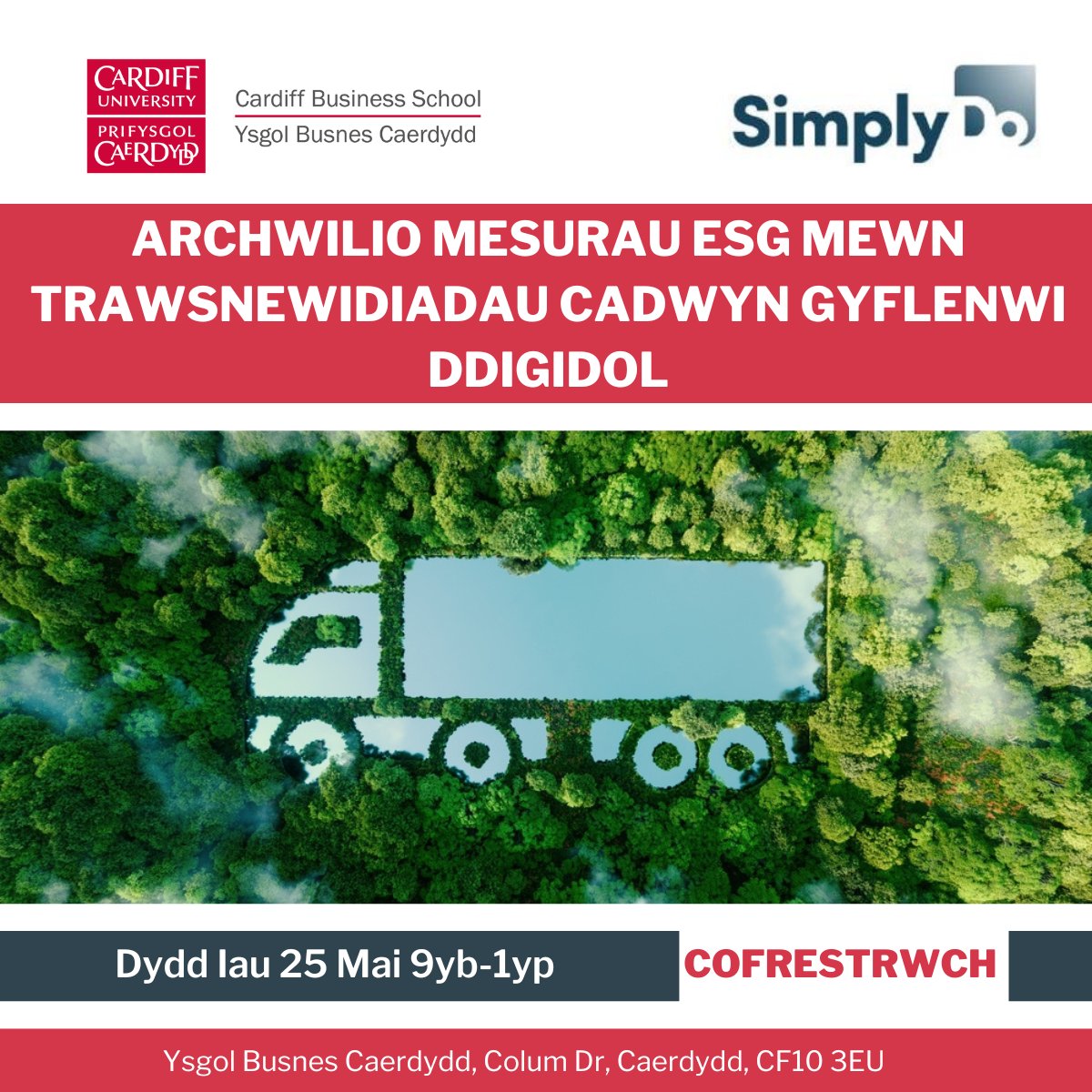 CbsExec's tweet image. Ymunwch â ni yn @cardiffbusiness am weithdy Archwilio Mesurau ESG mewn Trawsnewidiadau Cadwyn Gyflewni Ddigidol mis nesaf. Gweler y manylion isod

🗓️Dydd Iau 25 Mai 9yb - 1yp
🎟️bit.ly/3LcTwf5

#ESG #gweithdy @CbsExec