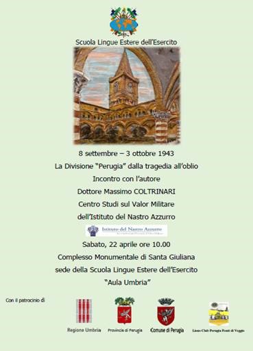 Incontri e Dialoghi a Santa Giuliana: Massimo Coltrinari - Ingresso libero