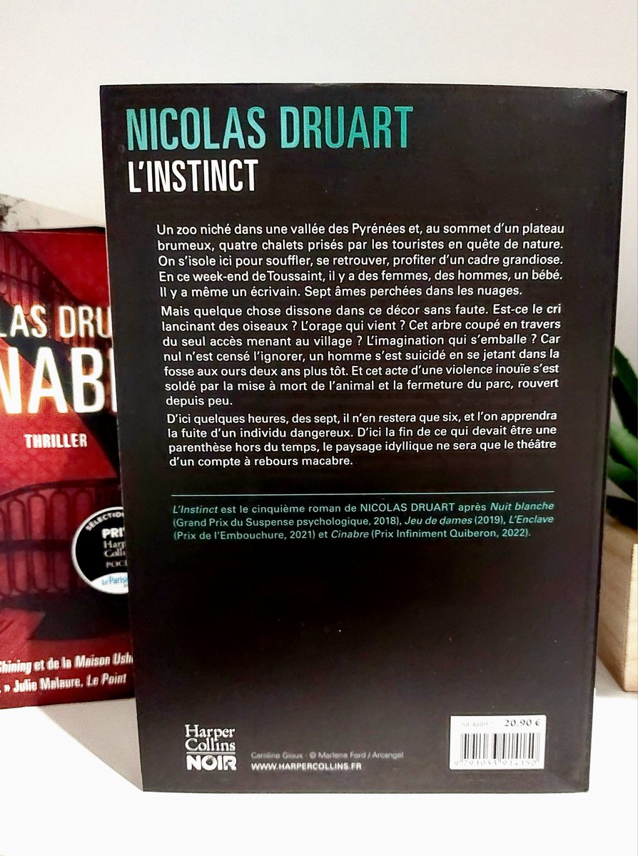 Livres_de_Kris's tweet photo. Je vous présente le nouveau livre de Nicolas Druart L'instinct qui paraîtra le 3 mai chez @HarperCollinsFR merci pour cette belle surprise 🥰 #BookTwitter #linstinct #nicolasdruart #BookLover #livre #book #futurelecture #harperisthenewblack https://t.co/L4OHE86U1n