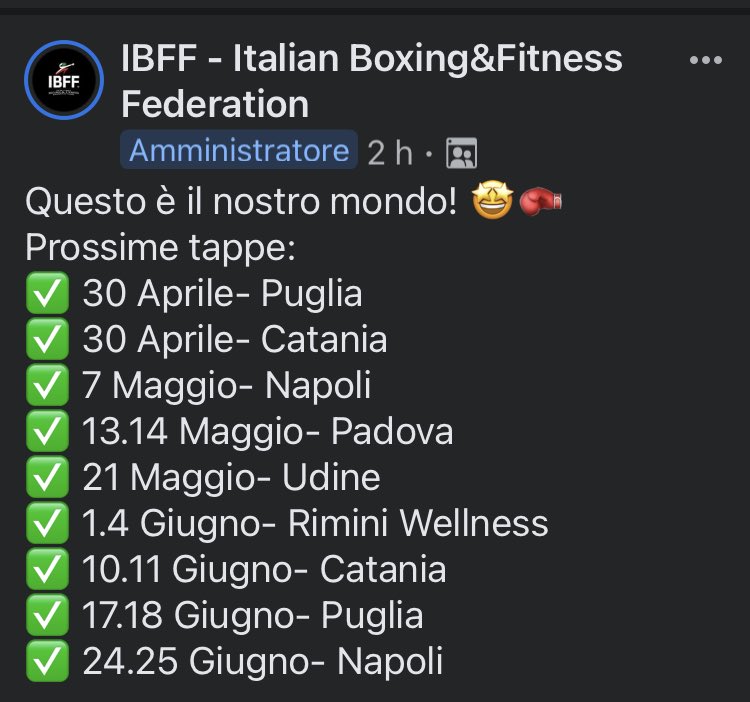 StefaniaDePaoli's tweet image. Become an IBFF Certified Instructor 💪🏻🥊 get to meet the National Team around Italy 
Visit Twitter Profile 

Contact IBFF at: info@ibff.it 
#ibff #fitboxe #academy #instructor #ContinuousEducation #RiminiWellness2023