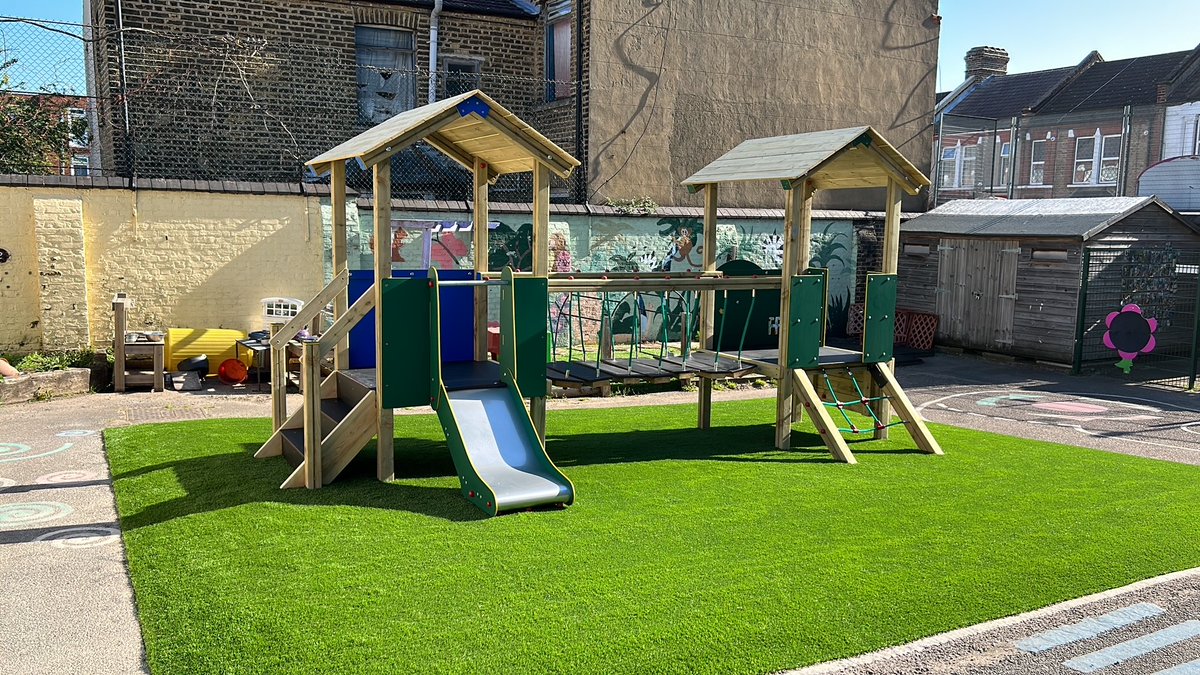 se18conway's tweet photo. Our New Nursery Playground Climbing Frame has been installed over the Easter holidays and is now ready  our children to enjoy.   Thank you to all our parents and guardians who have contributed to our summer and winter fayres which have made this update to our playground possible. https://t.co/LdlzkIyhPH