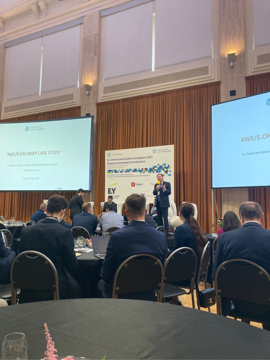 CFA_cz's tweet photo. IX CEE Regional Investment Conference in Prague. 
#investment #assetmanagement #energy #politics #strategy #CEE https://t.co/949QHjlUiY