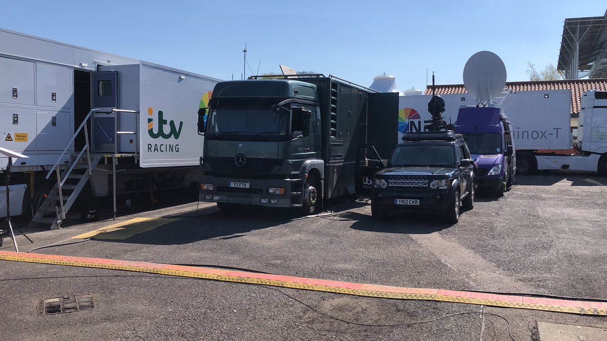 Once @itvracing comes off air at 4pm this afternoon, our fantastic crew behind the scenes will de-rig and make the long journey from Newmarket to Ayr for our next broadcast in less than two days time. Absolute heroes the lot of them 👏🏻