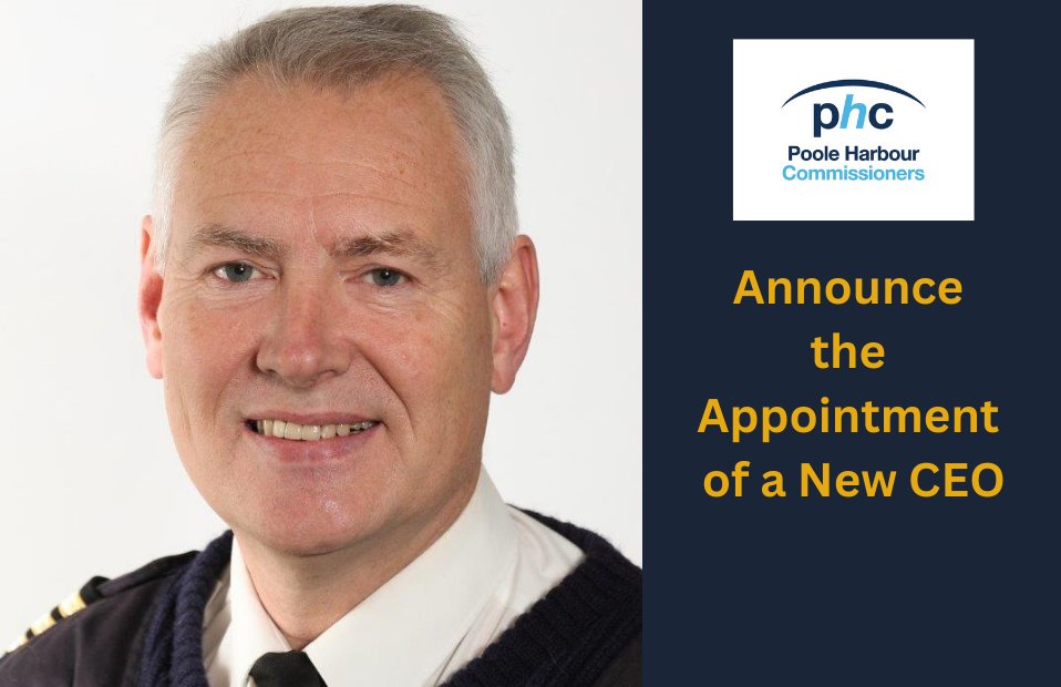 Poole Harbour Commissioners (PHC) are pleased to announce that Captain Brian Murphy will be taking over as CEO of PHC from Jim Stewart on 1st July 2023. For the full press release please follow: phc.co.uk/news/latest-ne…