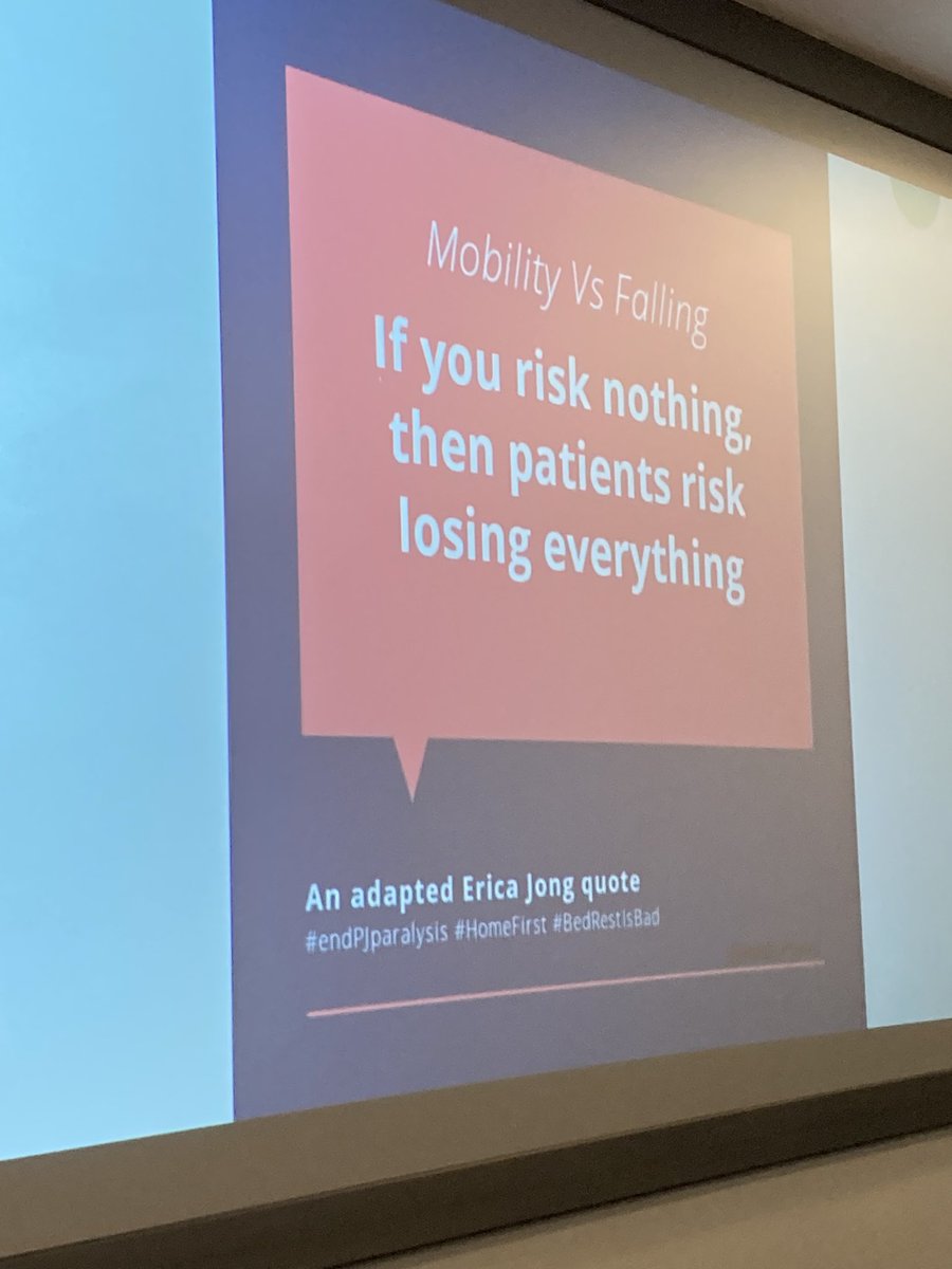 joanne37m's tweet image. Such a powerful message @HealthPhysio reflecting …. falling is a possibility deconditioning is a reality @SPSP_AcuteAdult #SPSP247 #spspFalls @online_his @ihubscot