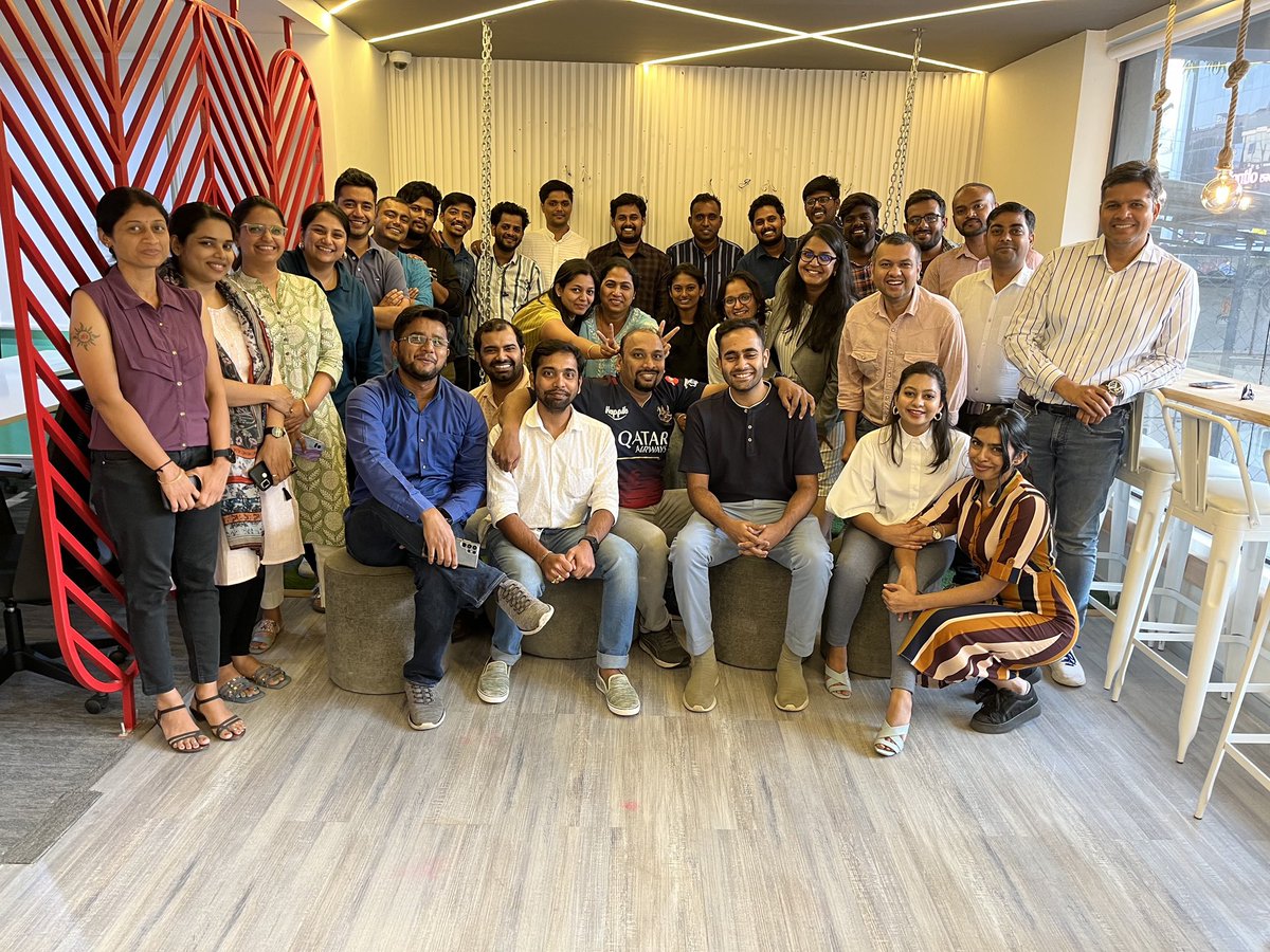 Karmalife_AI's tweet photo. An amazing evening at our first all-hands meeting for the year, celebrating camaraderie and appreciation in our stunning new office! We set goals for the future and discussed exciting new endeavors. Here's to another successful year ahead 🎉👏 #teamwork #CompanyCulture #KarmaLife https://t.co/3Lhp2mN3u7