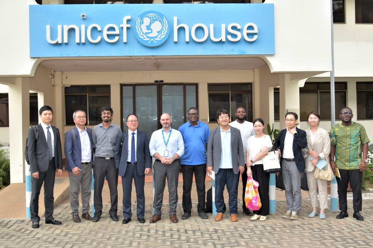 FiachraMcAsey's tweet photo. Moving forward! 
Great to welcome a delegation from @koica to @UNICEFGhana yesterday to discuss continued collaboration on GK-IMPACT and support to the UNICEF StartUp Lab. https://t.co/5S8HVaiXCo