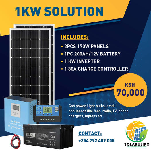 solarulipo's tweet photo. With our Solar Kit, you can transform your home into a solar-powered utopia.

 For additional information, please contact us or WhatsApp at 0732327240.

Miss Trudy  Jeff Mwathi  boutross   Rigathi Gachagua   Andrew Kibe #420day  Tanzania  #younggirls  Johnson Sakaja https://t.co/TdCERLUh49