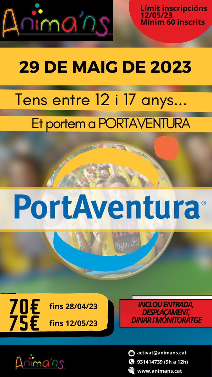 Bon dia, us informem que hi ha aquesta activitat per si alguna família estigués interessada