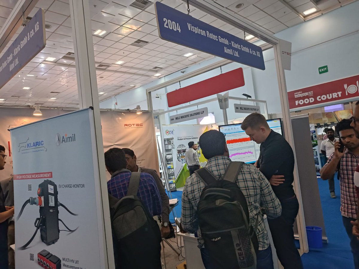 AimilLtd's tweet photo. #AimilAtExhibition | 2nd Day
Glimpses of Automotive Testing Expo 2023 at Chennai Trade Centre, Chennai, Tamilnadu
Visit us at - Booth Numbers: 2105 and 2004
#AimilAtExhibition #aimilltd #aimil #instrumentation #international #civilengineering #concrete #techniques #services https://t.co/F1gjhhvnRZ