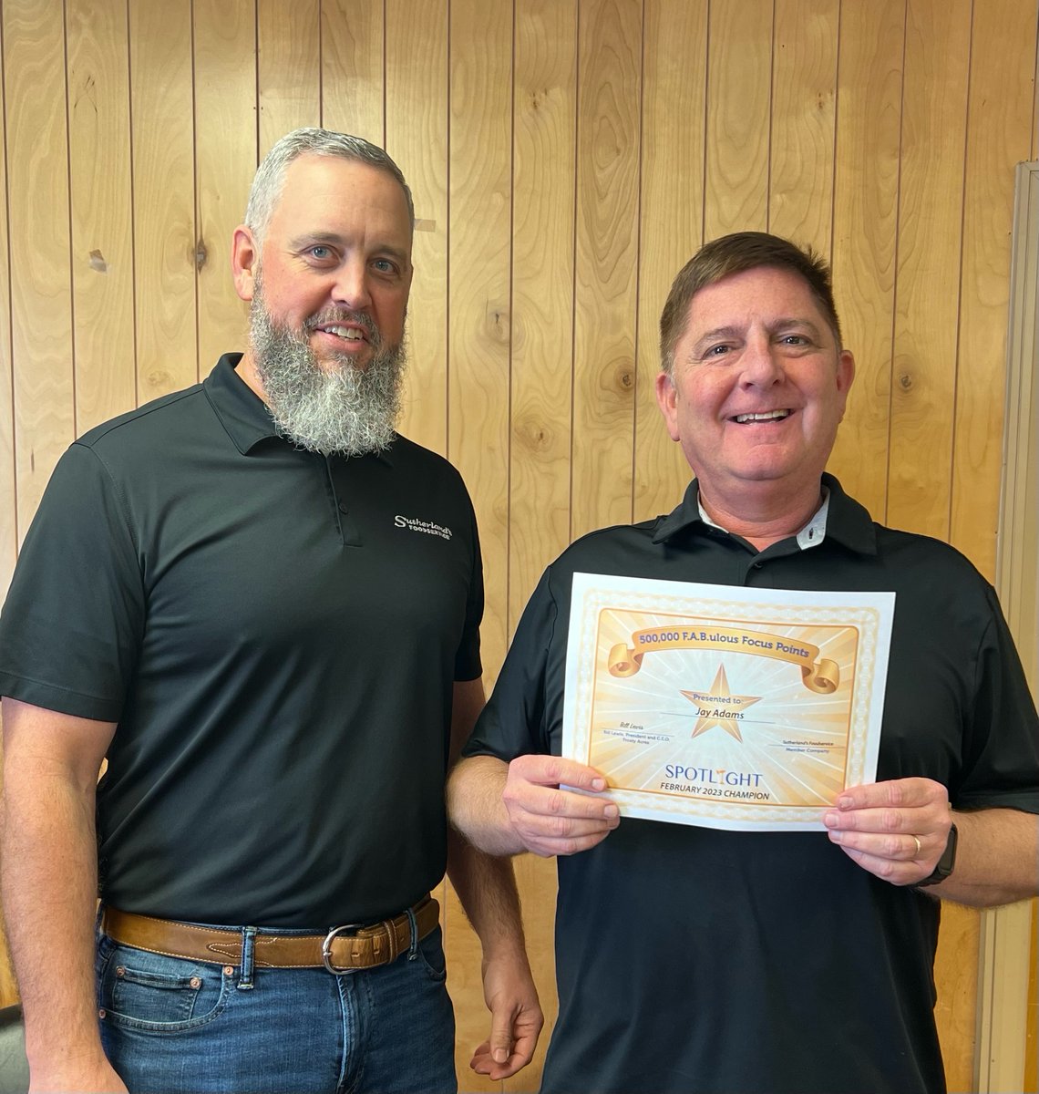 Congratulations to Jay Adams of Sutherland's Foodservice for being named the Spotlight Champion for February 2023!  #SutherlandsFoodservice #HPC #StanzFoodservice #Spotlight #InItToWinIt #FrostyAcres #FrostyFamily #DifferentbyDesign