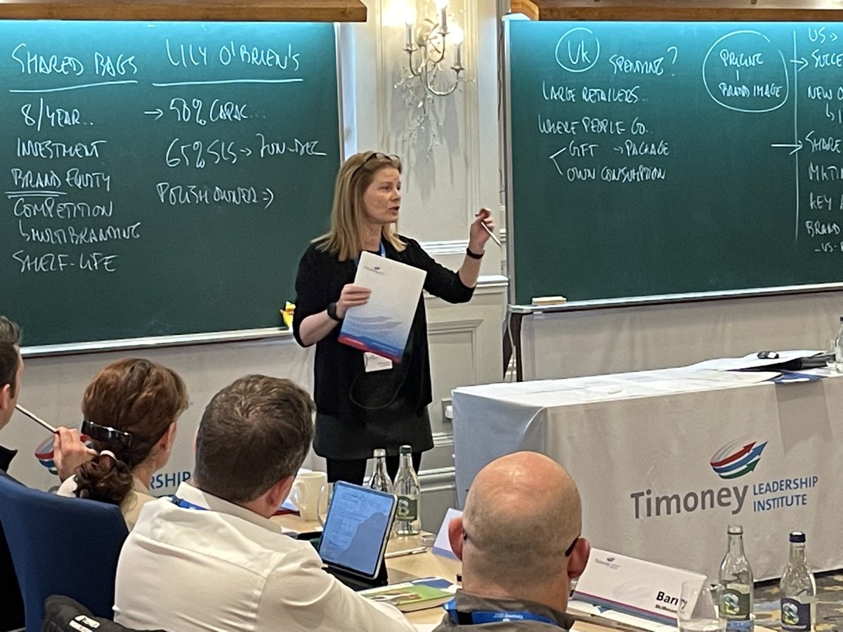 TimoneyLI's tweet image. It was a real privilege once again to have the CEO of Lily O'Brien's Chocolates, Michelle Vance, join leaders at the Timoney Leadership Programme this week to discuss the Lily O'Brien: Thinking Inside the Box case study. Many thanks, Michelle! 

#casestudymethod  #leadership
