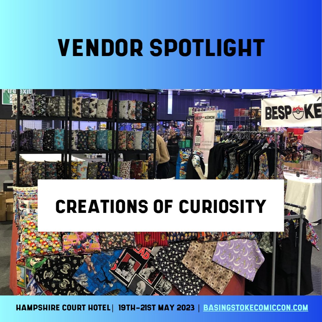 BasingstokeCCon's tweet photo. Vendor Spotlight ๐ง Creations of Curiosity
Creations of Curiosity will be providing comic-themed cushions, shirts, skirts and waistcoats at the comic con! https://t.co/4gItneM9Ly
#comicconuk #basingstokeevents #supportingsmall https://t.co/eGEMSec6Dm