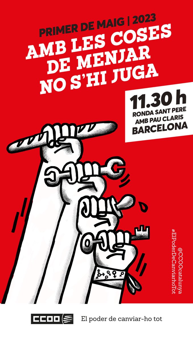 sal_ccoo_cat's tweet photo. Per què els drets laborals no cauen del cel, ni a les administracions ni arreu, el Primer de Maig de nou sortim al carrer!

Consulta a l'enllaç tots els llocs on ens manifestem:
https://t.co/H2zekDlxbr

#elpoderdecanviarhotot #1M2023 https://t.co/l1G00jFX7N