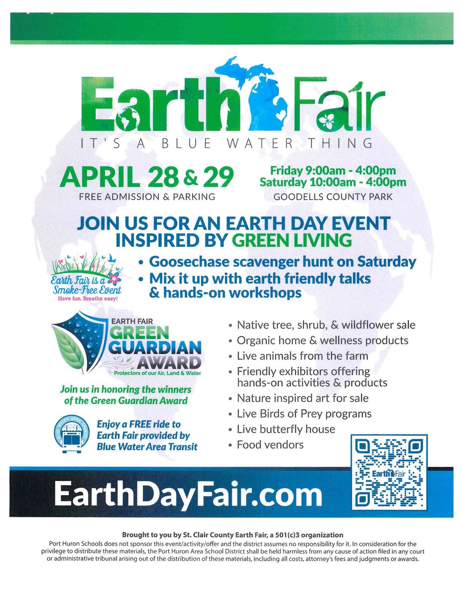 scriverstewards's tweet photo. It's Earth Week, and we're gearing up to be at Earth Fair on Friday &amp; Saturday, April 29 &amp; 30, at Goodells County Park. Earth Fair raises the capacity of environmental stewards to the thousands of visitors who participate in this Earth Day event. https://t.co/2VjwX7LqKP https://t.co/DyGS0QlX5q
