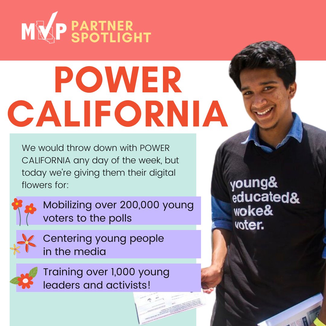 We would throw down with <a href="/PowerCANow/">Power California</a> any day of the week. But today, we're sending them some digital flowers for the work that they do organizing young people in California and as one of our community partners.