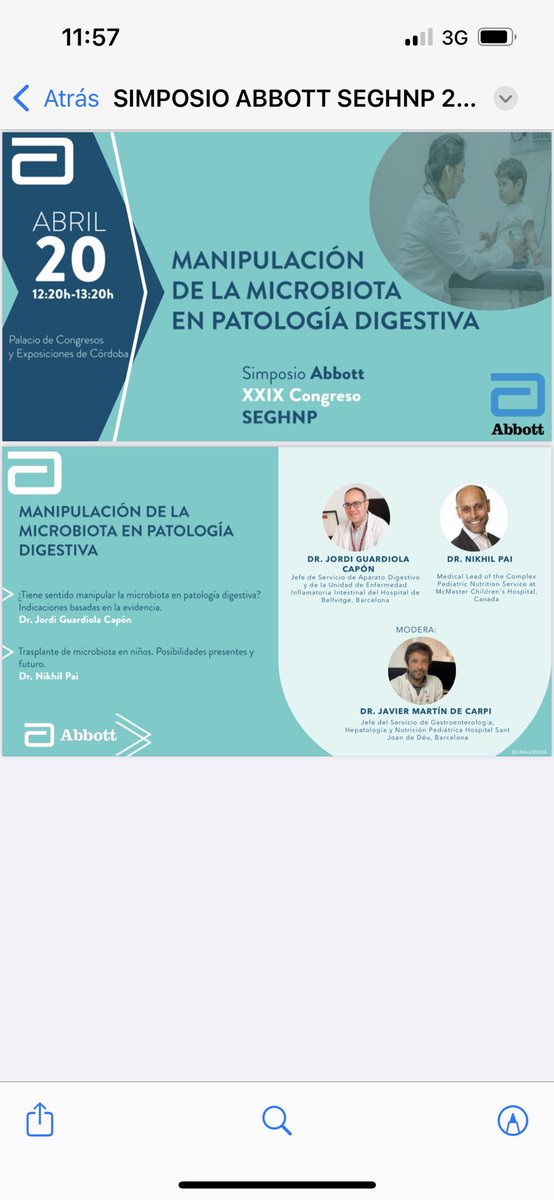 JordiGuardiolac's tweet photo. A punto de empezar a discutir las posibilidades de la manipulación de la microbiota intestinal con nuestros amigos pediatras en Córdoba. Encantado de estar aquí!! 😊😊@hbellvitge @IBDBellvitge https://t.co/hgQ5LbTkc9