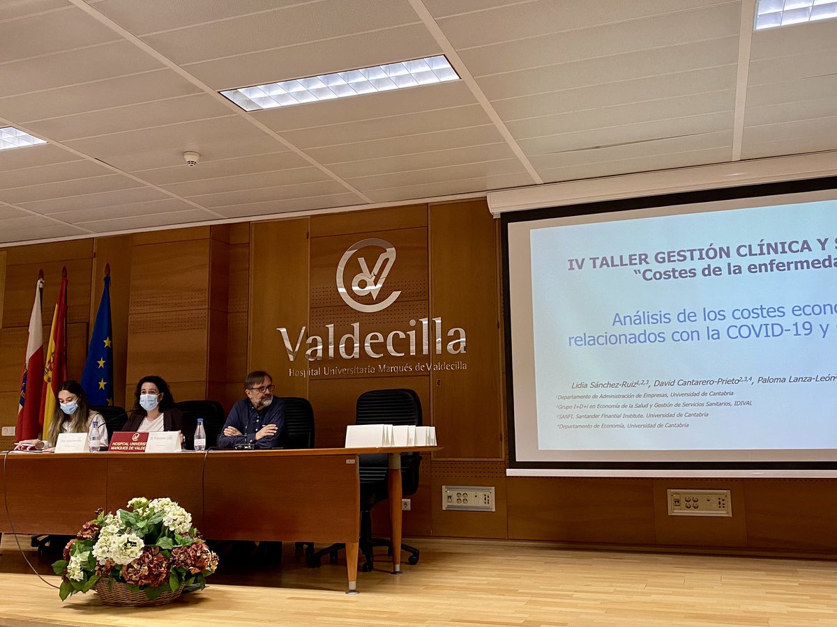 gieconpsalud's tweet photo. Comienza la mesa sobre Costes COVID-19 de la mano de Lidia Sánchez y Francesc Cots. 
@GestionAES @AESeconsalud @glpg_ES @HUnivValdecilla @IDIVALdecilla https://t.co/koCKt4XXVI