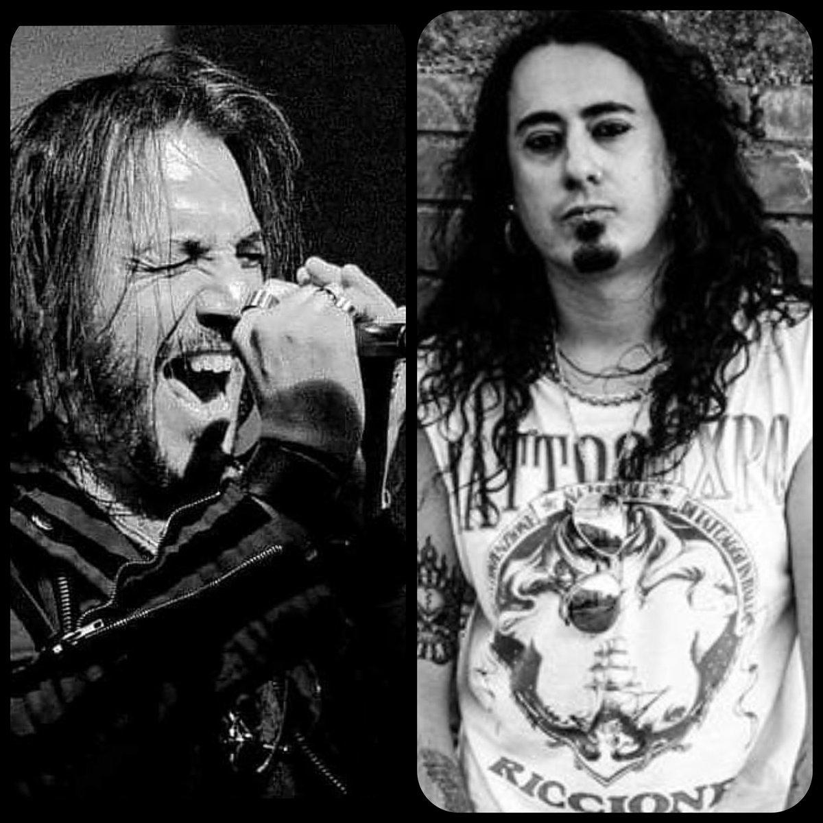 17crashC's tweet photo. Throw back Thursday with Ros &amp; Phil.  🎤🥁♠️  #17Crash #vocals #VOCAL #vocalist #drummer #drums #Metal #HeavyMetal #ThrowbackThursday #Throwback #thursdayvibes #ThursdayMotivation #thursdaymorning #thursdaymood #melodic #band #Italians #rocknroll #drummer4life #picoftheday https://t.co/K1EahFQPPK