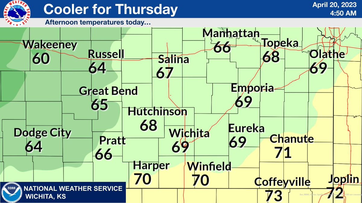Julie M. Mah on Twitter "RT NWSWichita Cooler temperatures are