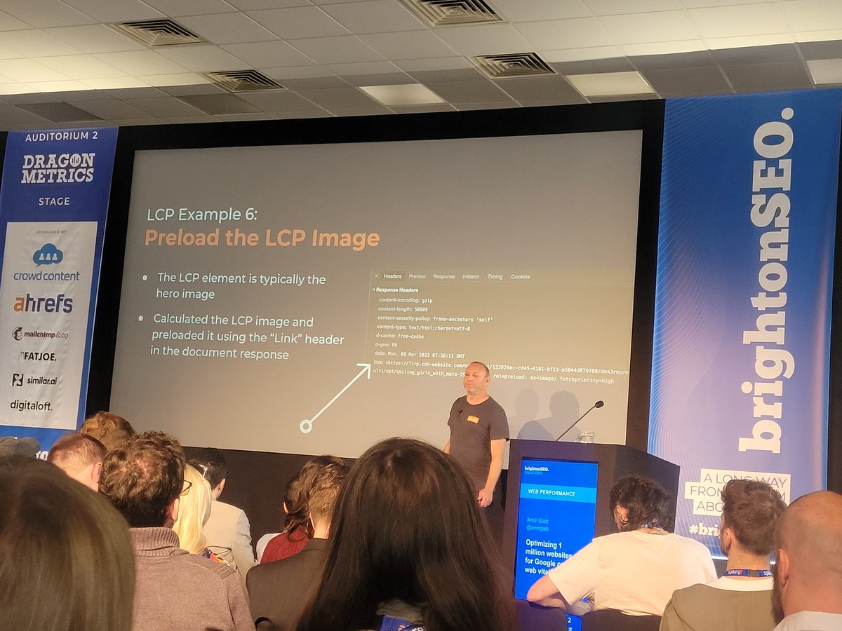 CreatosMedia's tweet photo. Very interesting talk at @brightonseo from @amirglatt with very acionable steps to optimise website performance with real life code changes examples!
Love it!
#BrightonSEO https://t.co/RInG2M2Z3F
