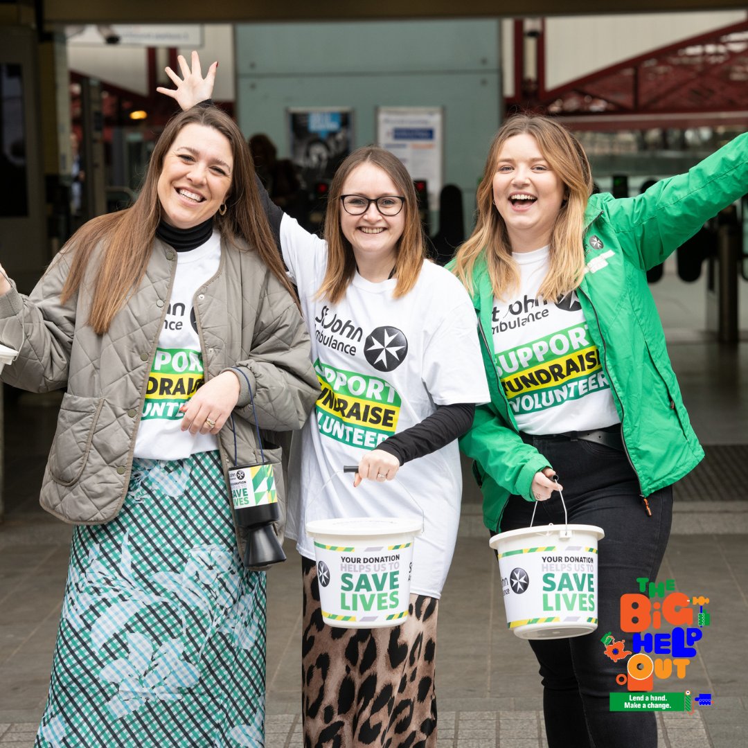 stjohnambulance's tweet photo. Lifesavers come in many shapes and sizes 🦸‍♀️

Join our St John Giant Collection! 💚

We’re looking for volunteers to help out at our bucket collections throughout June. To find your nearest collection, check out #TheBigHelpOut app or visit:
https://t.co/3g9kvf2QXq https://t.co/RgZX5Vz2OF