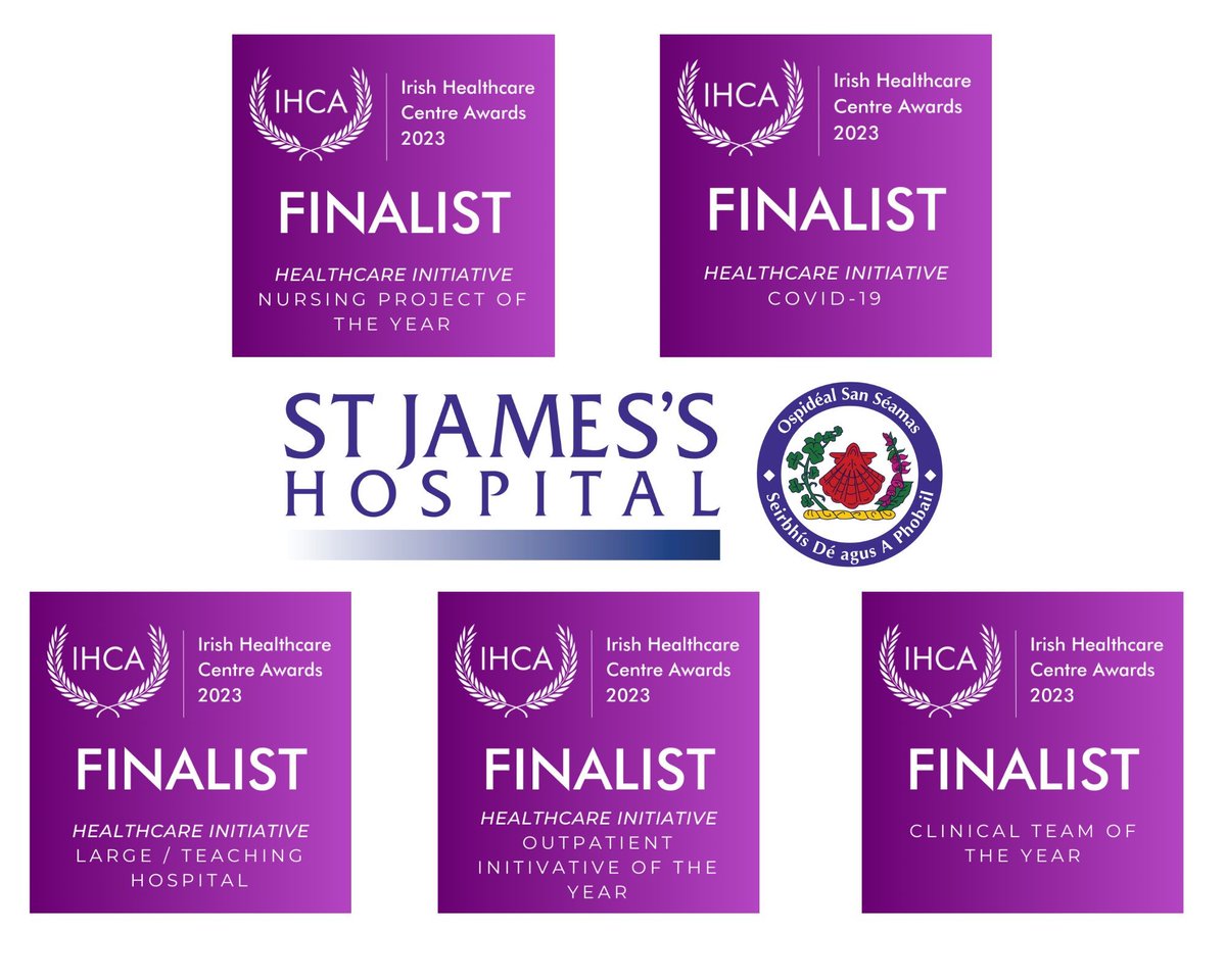 St James's Hospital (@stjamesdublin) on Twitter photo We are delighted to announce that we have been shortlisted for ๏ผ ๐๐ง๐๐จ๐ ๐๐๐๐ก๐ฉ๐๐๐๐ง๐ ๐พ๐๐ฃ๐ฉ๐ง๐ ๐ผ๐ฌ๐๐ง๐๐จ and are #finalists in ๏ผ categories!
We're honoured to receive such #recognition for the hard work of our #teams, who we are incredibly #proud of. ๐ We are delighted to announce that we have been shortlisted for ๏ผ ๐๐ง๐๐จ๐ ๐๐๐๐ก๐ฉ๐๐๐๐ง๐ ๐พ๐๐ฃ๐ฉ๐ง๐ ๐ผ๐ฌ๐๐ง๐๐จ and are #finalists in ๏ผ categories!
We're honoured to receive such #recognition for the hard work of our #teams, who we are incredibly #proud of. ๐