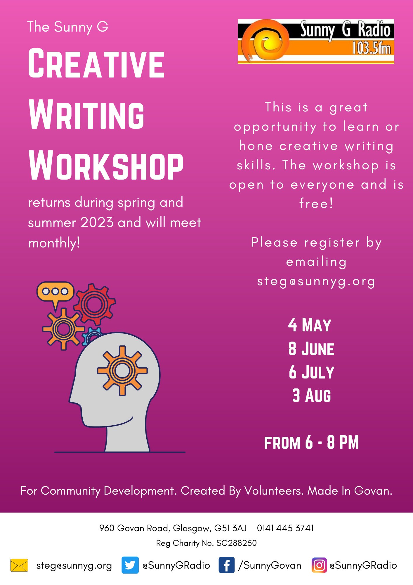 Community Creative Writing Workshops