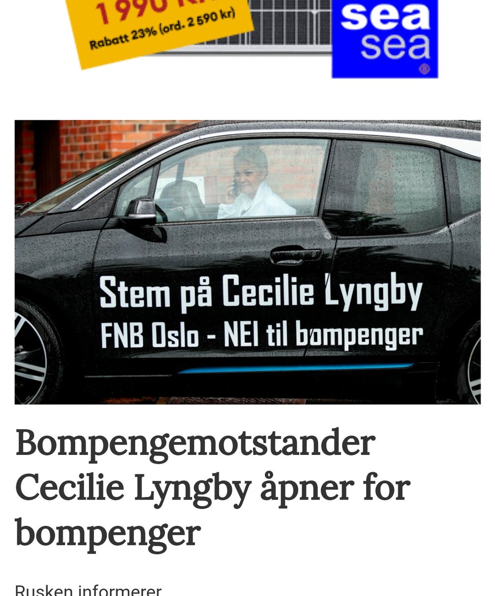 gydagod's tweet photo. Dette er gull! Når faktisk alle nå ser at bompenger er veien å gå. #bompenger https://t.co/cgFFv5HMv3