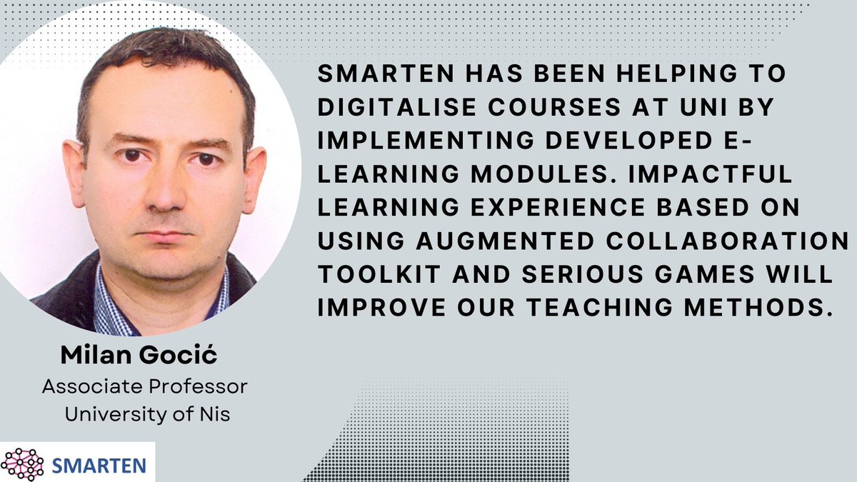 As SMARTEN draws to a close this June, we're thrilled to present insights from our partners on the benefits of this @EUErasmusPlus project that aims to promote #water #education through #seriousgames and #digital readiness. Read the feedback of Milan Gocic from University of Nis