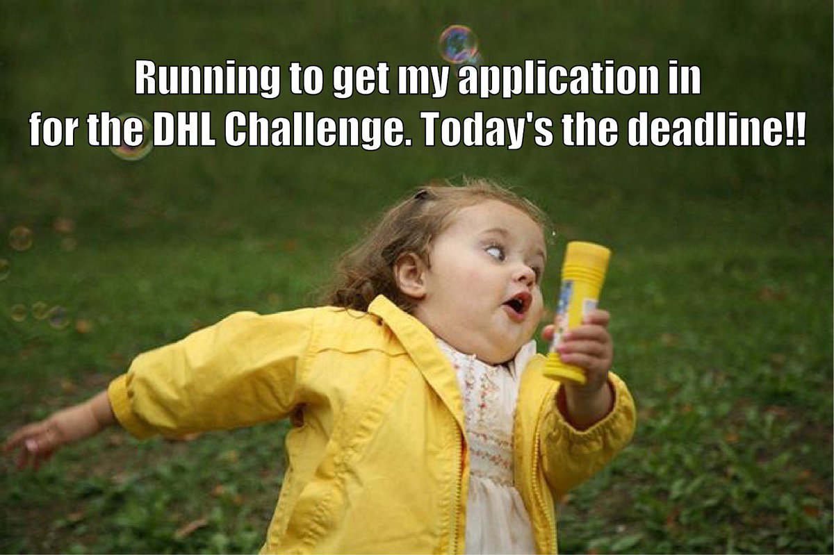 thoughtforfood_'s tweet photo. There's still time to get your application in for the chance to collaborate with @DHLexpress on a pilot / POC that can take your #startup to the next level 🚀

🚨 DEADLINE IS TODAY🚨
Apply here ➡️➡️➡️ https://t.co/B7c4hKyDrx

#meme #funny #relateablememes #agrifood #supplychain https://t.co/PEcUMD4mUr