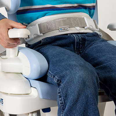 *HTS Update*

The new <a href="/Rifton/">Rifton</a> HTS Hip Guides with thicker pads allow narrower seat width adjustment, and offer better positioning for a client with a tall, slender build.

They allow for years of use, and align the torso to aid trunk control and provide spine alignment.