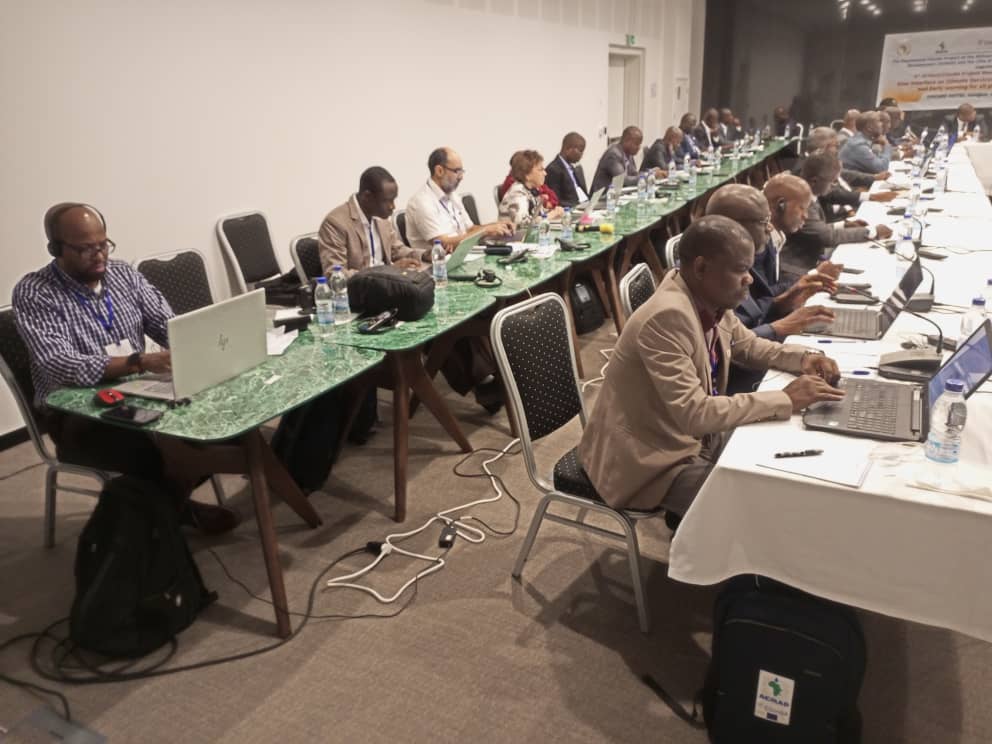 ACMAD_org's tweet photo. ACMAD/CLIMSA meeting of user  Interface platform on Climate Servies for DRR with Amphasis on resilient Infrastructure design, building and operation. Abidjan Grand BASSAM Cote d Ivoire 19 April 2023. https://t.co/9JpwEgZC9H