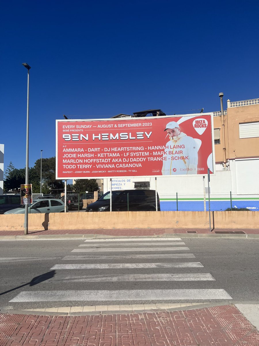 benhemsley's tweet photo. Been coming to Ibiza since I was 16, every year driving past and seeing the billboards thinking heeere a wanna be on one of them one day. Weeey here I am x https://t.co/9rkXUwJjhS