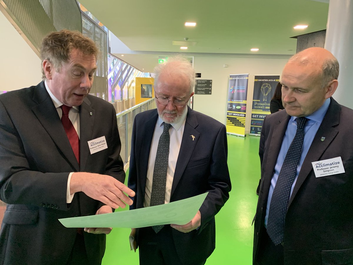 Thanks to Minister <a href="/noonan_malcolm/">Malcolm Noonan</a> for joining us to mark the successful conclusion of the <a href="/AcclimatizeEU/">Acclimatize 2</a> research programme, which has led to improved quality of bathing waters in Ireland &amp; Wales. Congratulations to <a href="/WimGMeijer/">me</a> &amp; all involved in <a href="/ucddublin/">University College Dublin</a>, <a href="/AberUni/">Aberystwyth University</a> &amp; partners.