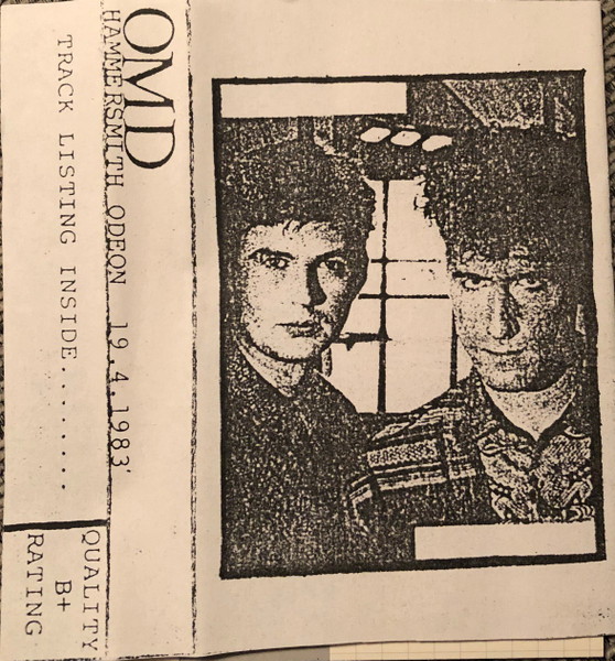 OMD40_'s tweet photo. #OTD in 1983 #OMD play the second of two consecutive nights at the Hammersmith Odeon in that London on the <Dazzle Ships> tour, as documented by these two splendid 80s artefacts, namely a bootleg cassette and a ticket stub. #OMD40 #DS40 #OMDlive https://t.co/SOGuShEDcl