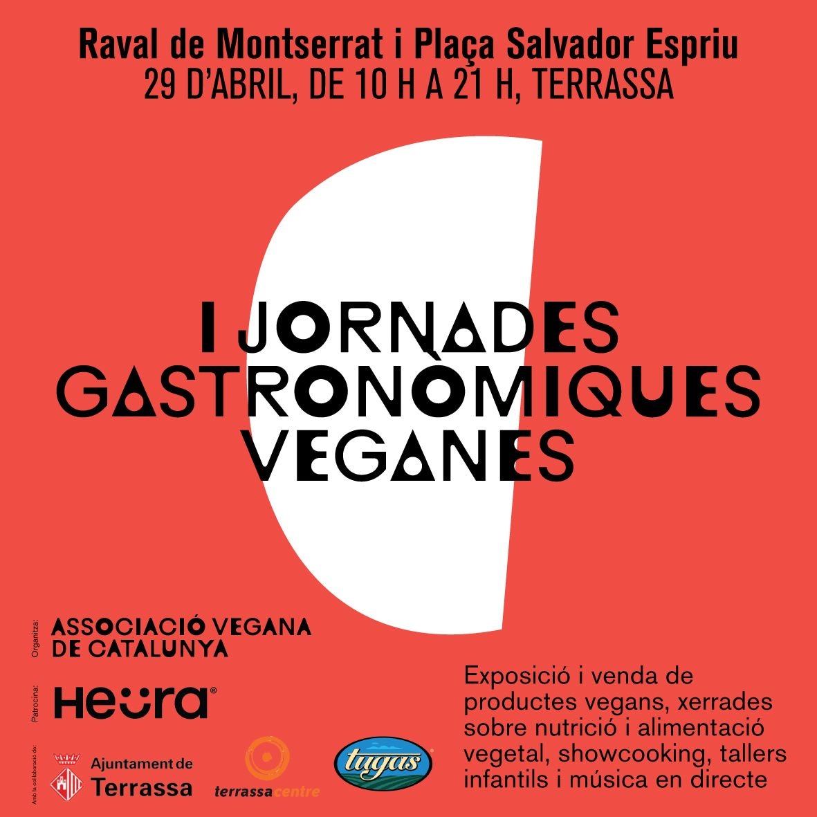 El 29 abril a #Terrassa, a parlar sobre #veganisme i tastar coses bones sense menjar-se a ningú... 
🌱💚💪
#GoVegan #siguesvegà #plantbased #salvemelplaneta #estimaelsanimals #noplastic #ElPlaerDeMenjarSenseMaltractamentAnimal #formatgesVegans #fErmatges #VeganismeOBarbàrie